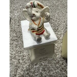 Lenox‎ FIESTA FUN Figure Holiday Elephant Collection Ivory Fine China 24 KT Gold